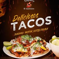 Deliciosos tacos al pastor en Taquería El Mexicano